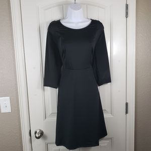 Ellos Black Stretch Mini A-line Dress